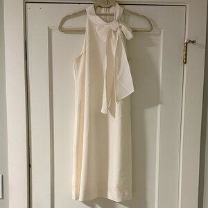 Vince Camuto Ivory Bow Tie Mini Dress